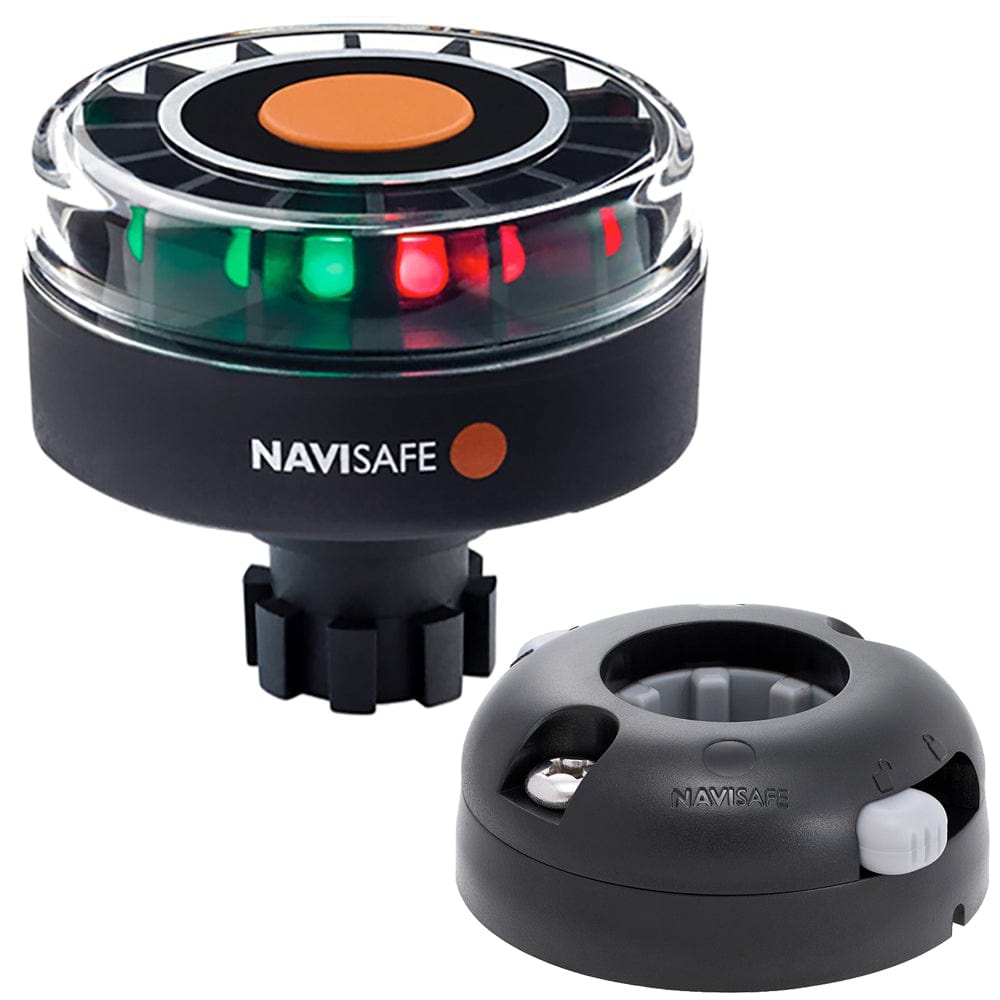 Navisafe Navigation Lights Navisafe Navilight Tricolor 2NM w/Navibolt Base  Horizontal Mount - Black [342KIT7]