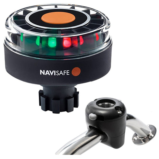 Navisafe Navigation Lights Navisafe Navilight Tricolor 2NM w/Navibolt Base  Rail Mount - Black [342KIT]