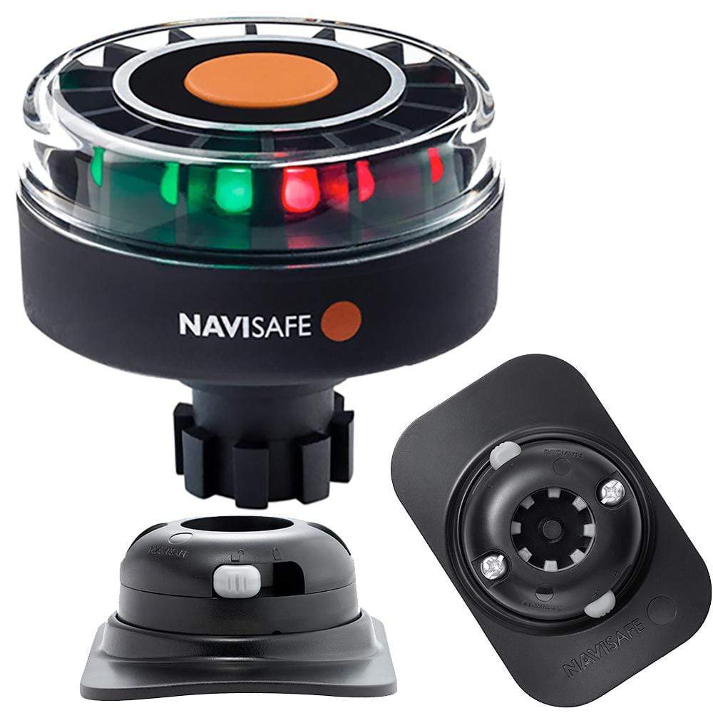 Navisafe Navigation Lights Navisafe Navilight Tricolor 2NM w/Navibolt Base  RIB Mount - Black [342KIT2]