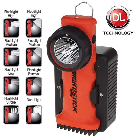 Nightstick Lights : Rechargeable Lights Nightstick Angle Light Rechargeable Red 200 Lumens