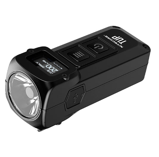 NITECORE Lights : Rechargeable Lights NITECORE TUP 1000 Lumen RCHRGBL Keychain Flashlight Black