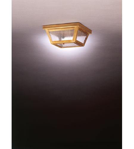Northeastern Lantern Flush Mount Williams 1 Light 9 inch Antique Brass Flush Mount Ceiling Light in Clear Glass