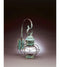Northeastern Lantern Wall Mount Onion 1 Light 19 inch Dark Brass Outdoor Wall Lantern in Clear Glass Scroll
