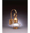 Northeastern Lantern Wall Mount Onion 1 Light 19 inch Dark Brass Outdoor Wall Lantern in Optic Glass Scroll
