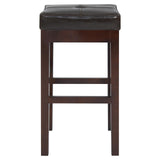 NPD Barstool NPD - Valencia Backless Leather Counter Stool, Brown | 108627-01