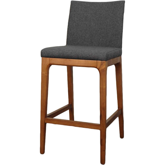 NPD Furniture NPD - Devon KD Fabric Counter stool Walnut Legs, Night Shade | 4400013-NS