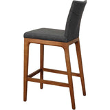 NPD Furniture NPD - Devon KD Fabric Counter stool Walnut Legs, Night Shade | 4400013-NS