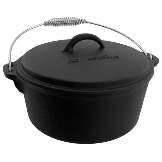 Old Mountain Camping & Outdoor : Cooking Old Mountain 4.5 Quart Flat Bottom Dutch Oven