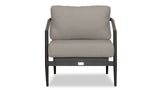 Harmonia Living - Olio Club Chair - Black/Carbon | OLIO-BK-CO-CC