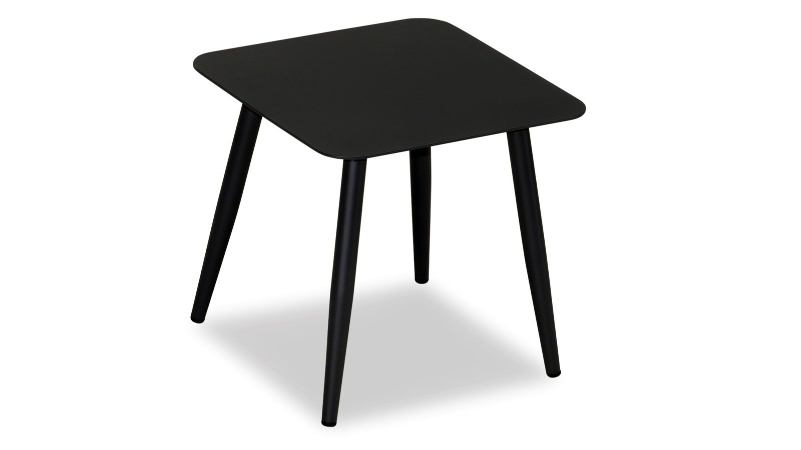 Harmonia Living - Olio Square End Table - Black |  OLIO-BK-ET-SQ