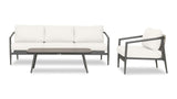 Harmonia Living - Olio 3 Piece Sofa Set - Slate/Pebble Gray | OLIO-SL-PG-SET130