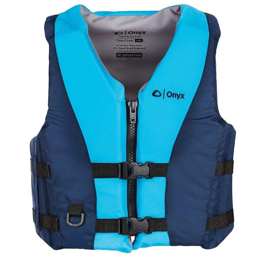 Onyx Marine/Water Sports : Lifevests Onyx All Adventure Pepin Vest - Aqua Blue L XL