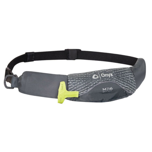 Onyx Marine/Water Sports : Lifevests Onyx M-16 Manual Belt Pack IPFD Grey
