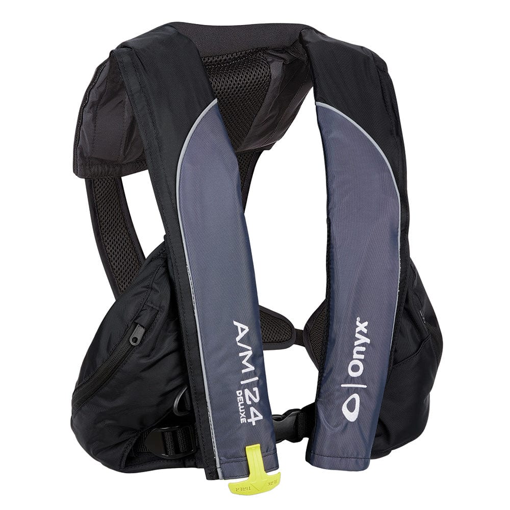 Onyx Outdoor Life Vests Onyx A/M-24 Deluxe Auto/Manual Inflatable PFD - Black - Adult Universal [132100-700-004-23]