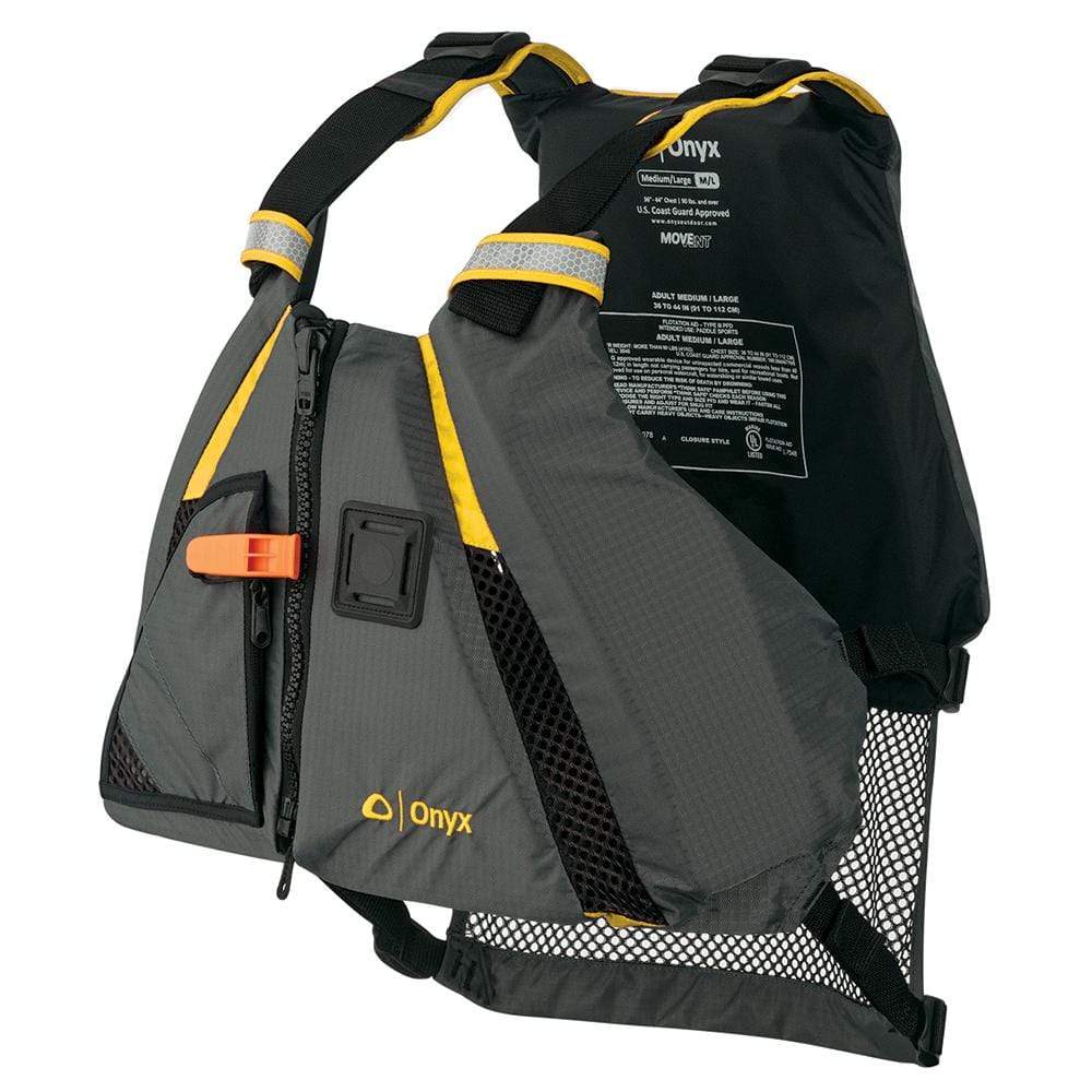 Onyx Outdoor Life Vests Onyx MoveVent Dynamic Paddle Sports Vest - Yellow/Grey - XL/XXL [122200-300-060-18]