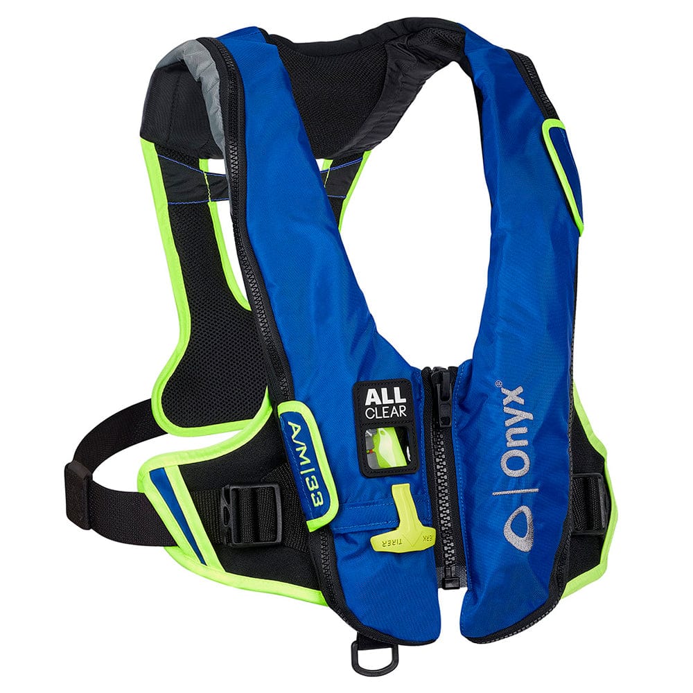 Onyx Outdoor Personal Flotation Devices Onyx Impulse A/M-33 All Clear Auto/Manual Inflatable Life Jacket - Blue [132800-500-004-21]