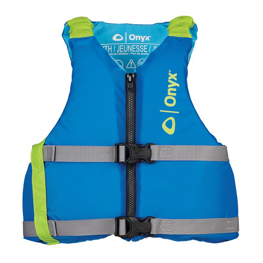 Onyx Outdoor Personal Flotation Devices Onyx Youth Universal Paddle Vest - Blue [121900-500-002-21]