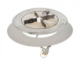 Outdoor Greatroom - 20" Round Crystal Fire Plus Gas Burner Insert and Plate Kit - BP20RD-A