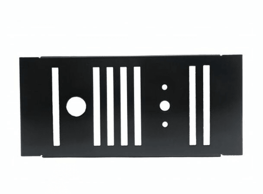 Outdoor Greatroom Fire Pit Table Accessories 4x8.5" Rectangular Control Panel Vent Block (CP-VENT-BLOCK-BLK)