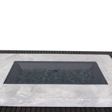 Outdoor Greatroom Fire Pit Table Accessories The Outdoor GreatRoom Company 1224-GREY-GLASS-COVER Glass Burner Cover for CF-1224 Burners, Grey, 25.5x13.5-Inches