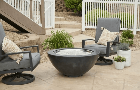 Outdoor Greatroom Fire Pits Black Cove 30" Gas Fire Pit Bowl - Manual Ignition (CV-30BLK)