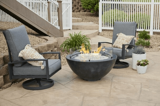 Outdoor Greatroom Fire Pits Black Cove 30" Gas Fire Pit Bowl - Manual Ignition (CV-30BLK)