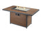 Outdoor Greatroom Fire Pits Kenwood Rectangular Chat Height Gas Fire Pit Table
