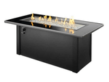 Outdoor Greatroom Fire Pits Monte Carlo Crystal Fire Pit Table with Black Glass Top (MCR-1242-BLK-K)