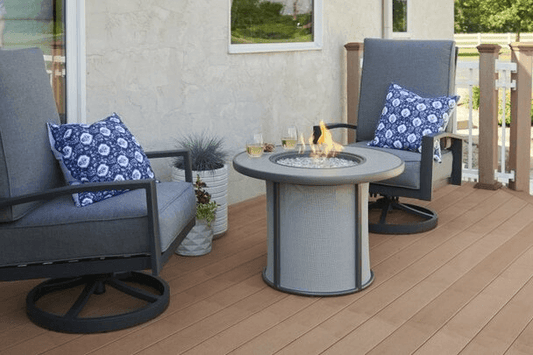 Outdoor Greatroom Fire PIts THE OUTDOOR GREATROOM CO., LLLP - SF-32-GREY-K - 183-SF-32-GREY-K - Grey Stonefire Gas Fire Pit Table