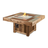 Outdoor Greatroom Fire PIts The Outdoor GreatRoom Vintage 49-Inch Square Propane Gas Fire Pit Table w/ Standard Battery Ignition (NG Conversion Included) - VNG-2424BRN