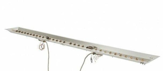 Outdoor Greatroom Linear Crystal Fire Burners 12" X 96" Linear Stainless Steel Gas Burner (CFP1296)