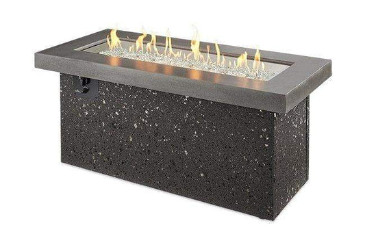 Outdoor Greatroom Linear Fire Pit Tables Grey Key Largo Linear Gas Fire Pit Table