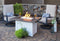 Outdoor Greatroom Rectangular Fire Pit Tables Driftwood Havenwood Rectangular Gas Fire Pit Table with White Base