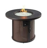Outdoor Greatroom Round Fire Pit Tables 32" Stonefire Crystal Fire Pit Table with Round Stonefire Top (SF-32-K)