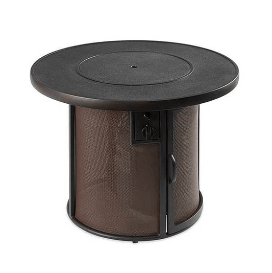 Outdoor Greatroom Round Fire Pit Tables 32" Stonefire Crystal Fire Pit Table with Round Stonefire Top (SF-32-K)