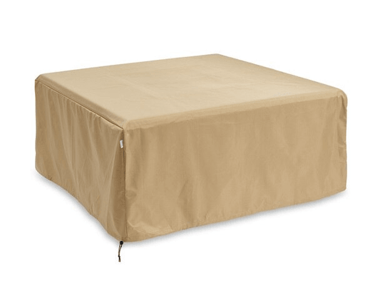 Outdoor Greatroom Tan Polyester Covers Protective Cover for Sierra Square Fire Pit Table (CVR4444)
