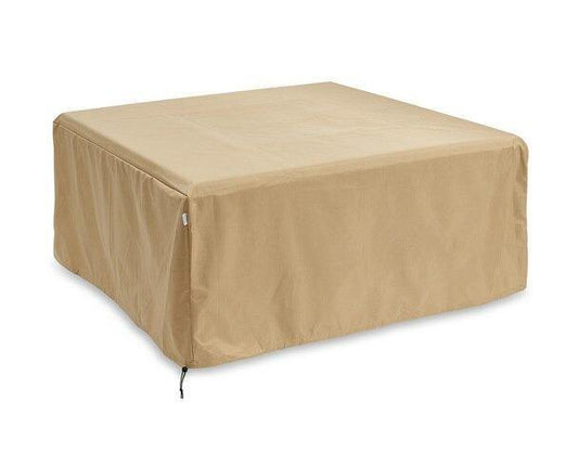 Outdoor Greatroom Tan Polyester Covers Protective Cover for Square Vintage Fire Pit Tables (CVR5151)