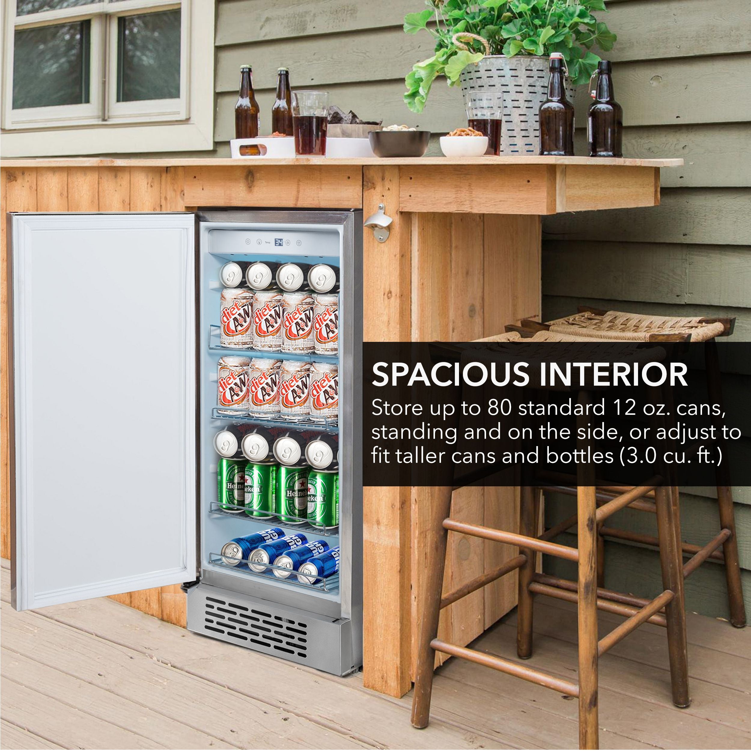 Outdoor Mini Fridge Outdoor Under Cabinet Refrigerator Outdoor