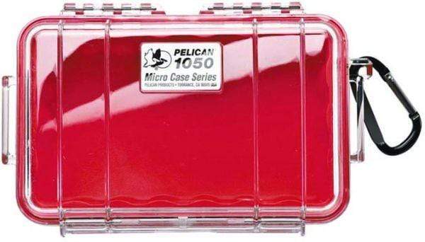 PELICAN Water Sports > Waterproof Cases 1050 / RED/CLEAR PELICAN MICRO CASES