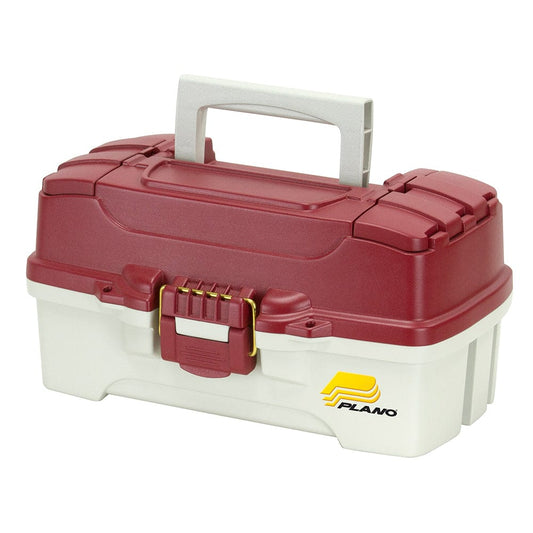 Plano Tackle Storage Plano 1-Tray Tackle Box w/Duel Top Access - Red Metallic/Off White [620106]