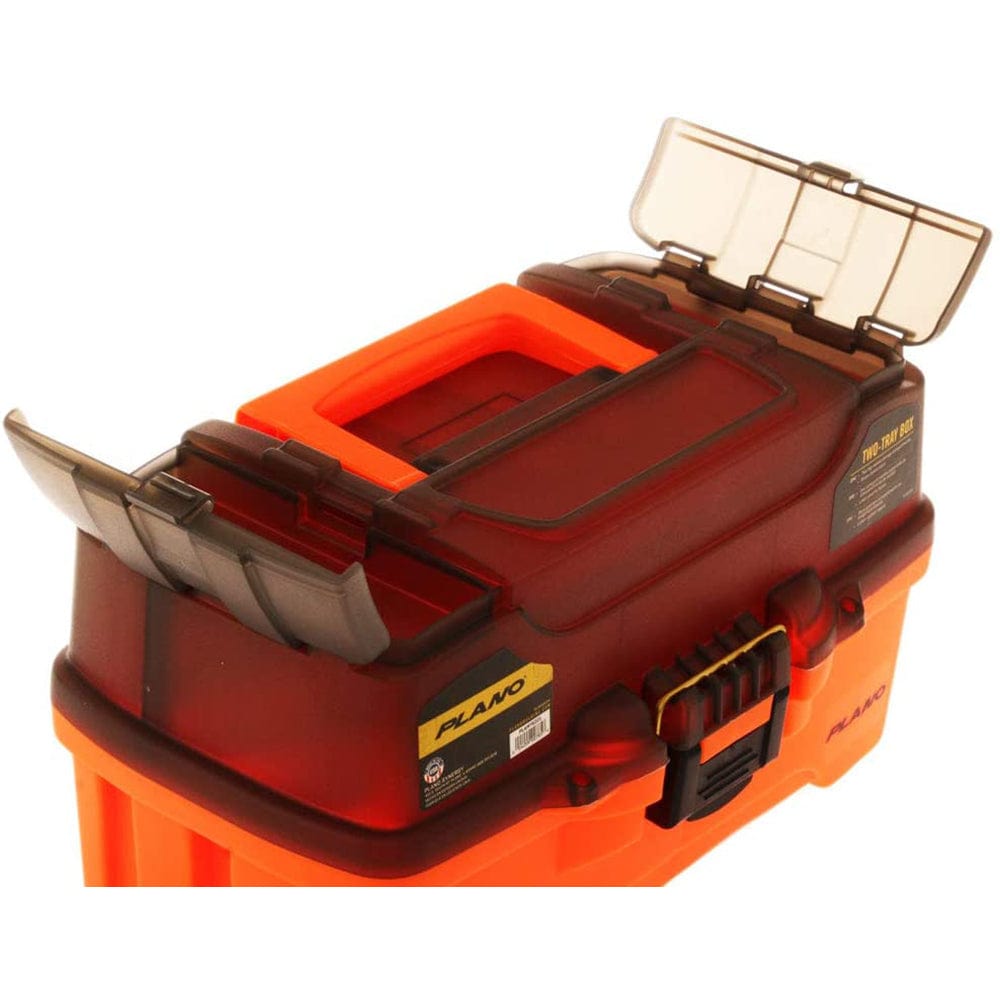Plano Tackle Storage Plano 2-Tray Tackle Box w/Dual Top Access - Smoke  Bright Orange [PLAMT6221]