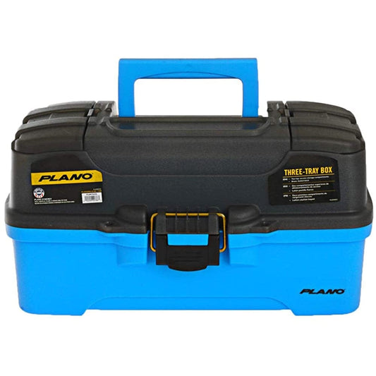 Plano Tackle Storage Plano 3-Tray Tackle Box w/Dual Top Access - Smoke  Bright Blue [PLAMT6231]
