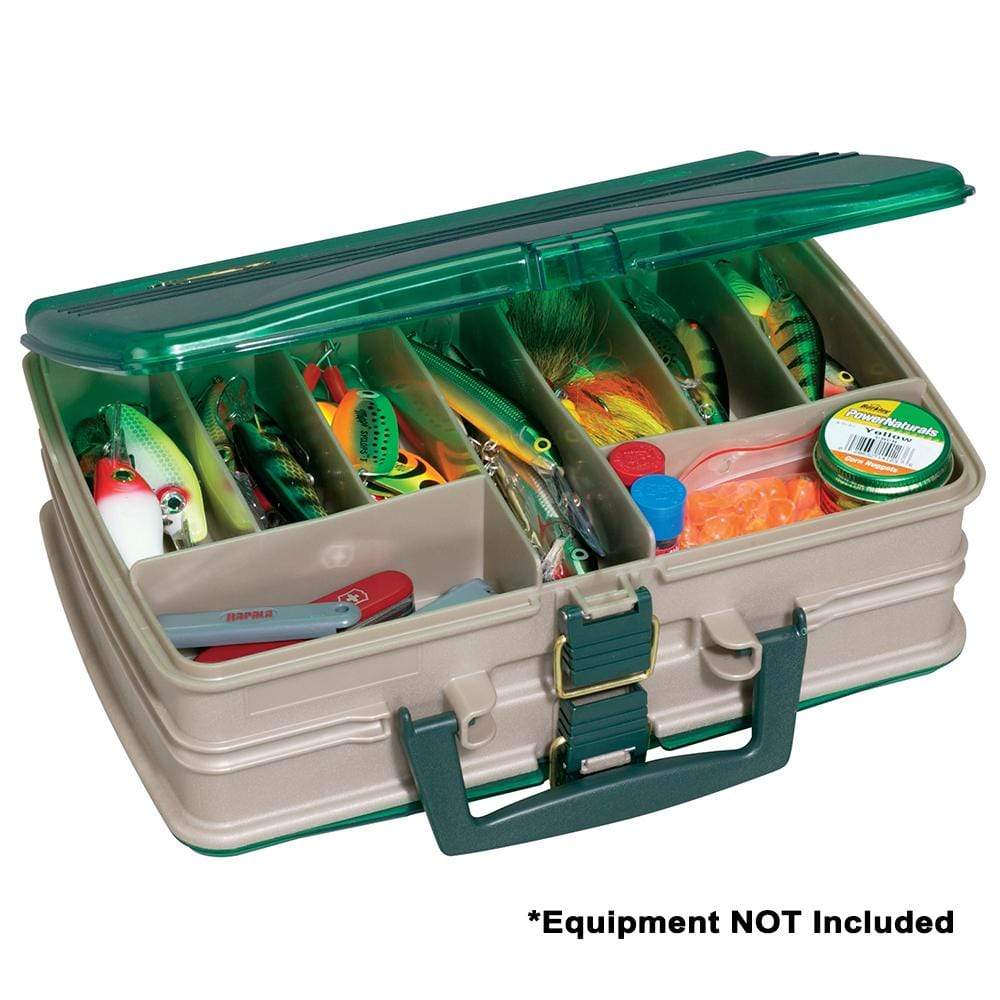 Plano Tackle Storage Plano Double-Sided 20-Compartment Satchel - Sandstone/Green [112000]