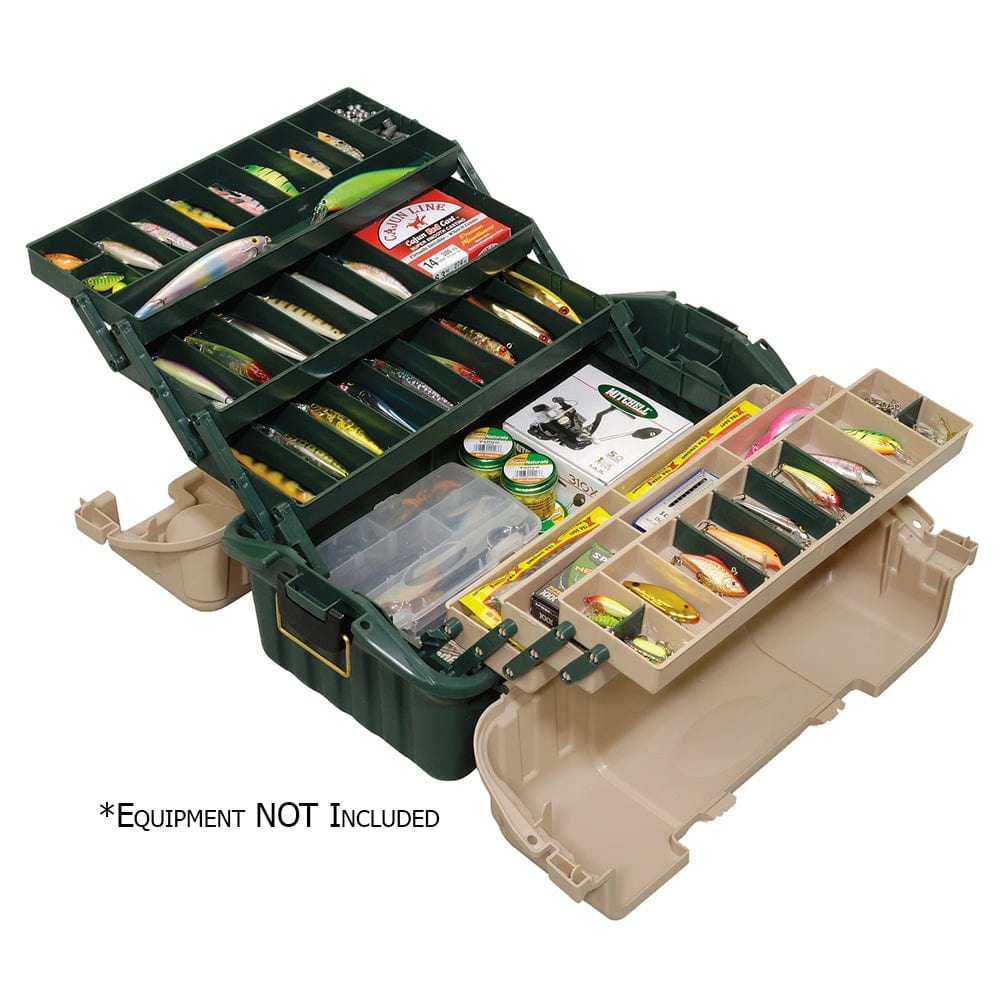 Plano Tackle Storage Plano Hip Roof Tackle Box w/6-Trays - Green/Sandstone [861600]