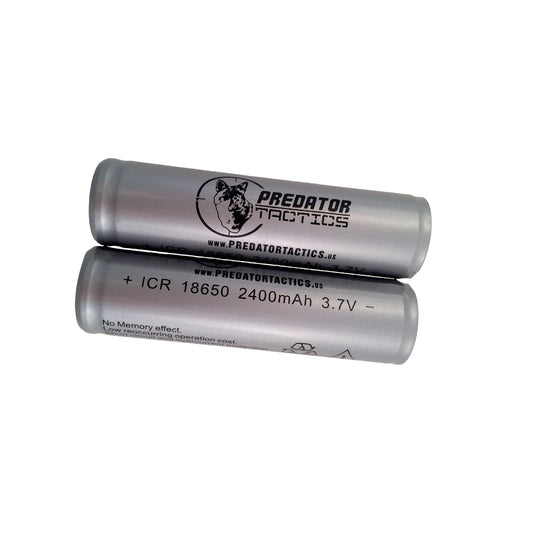 Predator Tactics Lights : Batteries Predator Tactics Batteries-18650 Lithium Ion-2 Pack