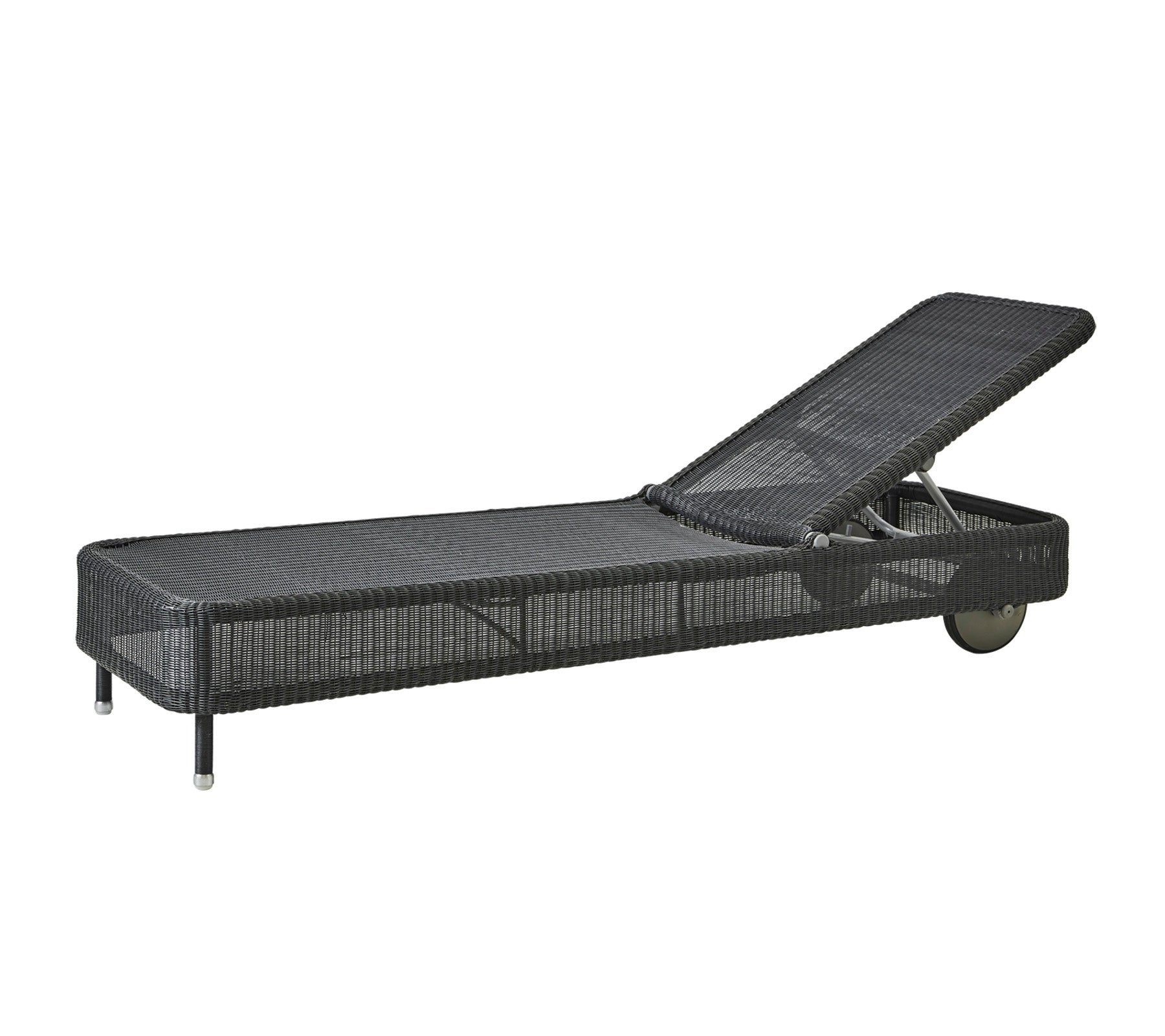 Cane-Line - Weave® & Galvanized Steel - Presley Sunbed - Chaise Lounge | 5559