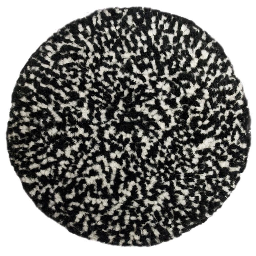 Presta Cleaning Presta Wool Compounding Pad - Black  White Heavy Cut - *Case of 12* [890146CASE]