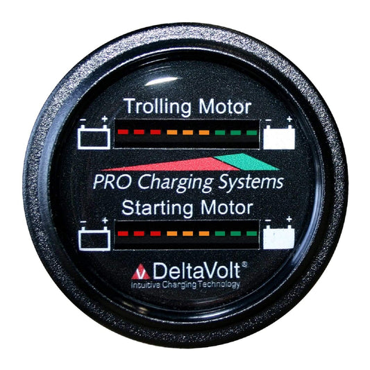 Pro Charging Systems Marine/Water Sports : Batteries & Chargers Dual Pro Dual Battery Fuel Gauge 24V Trolling 12V Starting