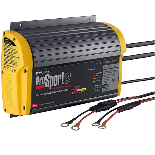Pro Mariner Marine/Water Sports : Batteries & Chargers Pro Mariner ProSport 8 2 Bank Charger