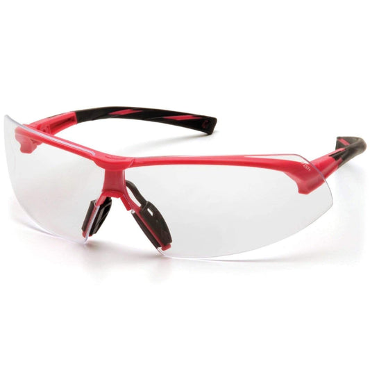 Pyramex Apparel : Eyewear - Safety/Shooting Pyramex Onix Eye Protection Pink Frame Clear Lens